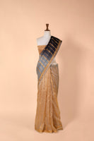 Handwoven Gold Organza Sari