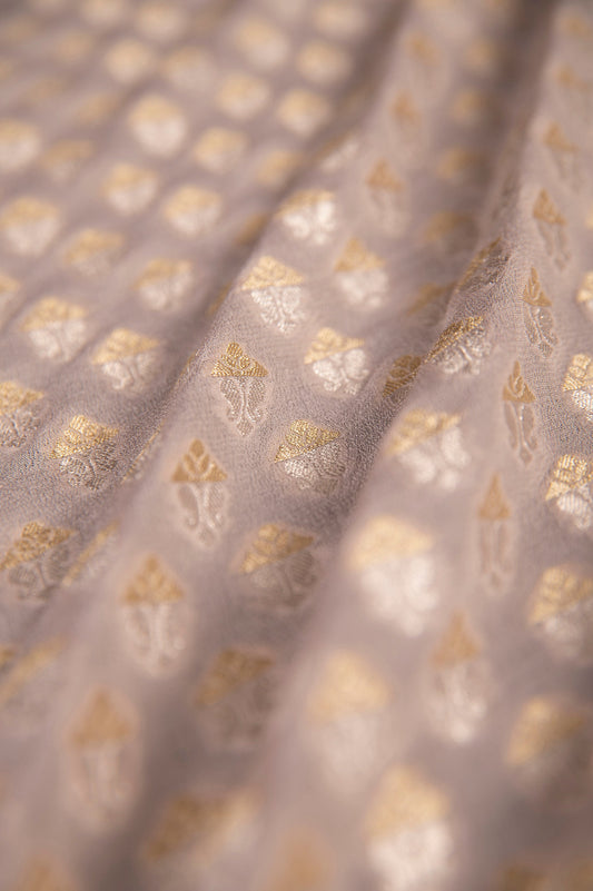 Handwoven Ivory Georgette Fabric