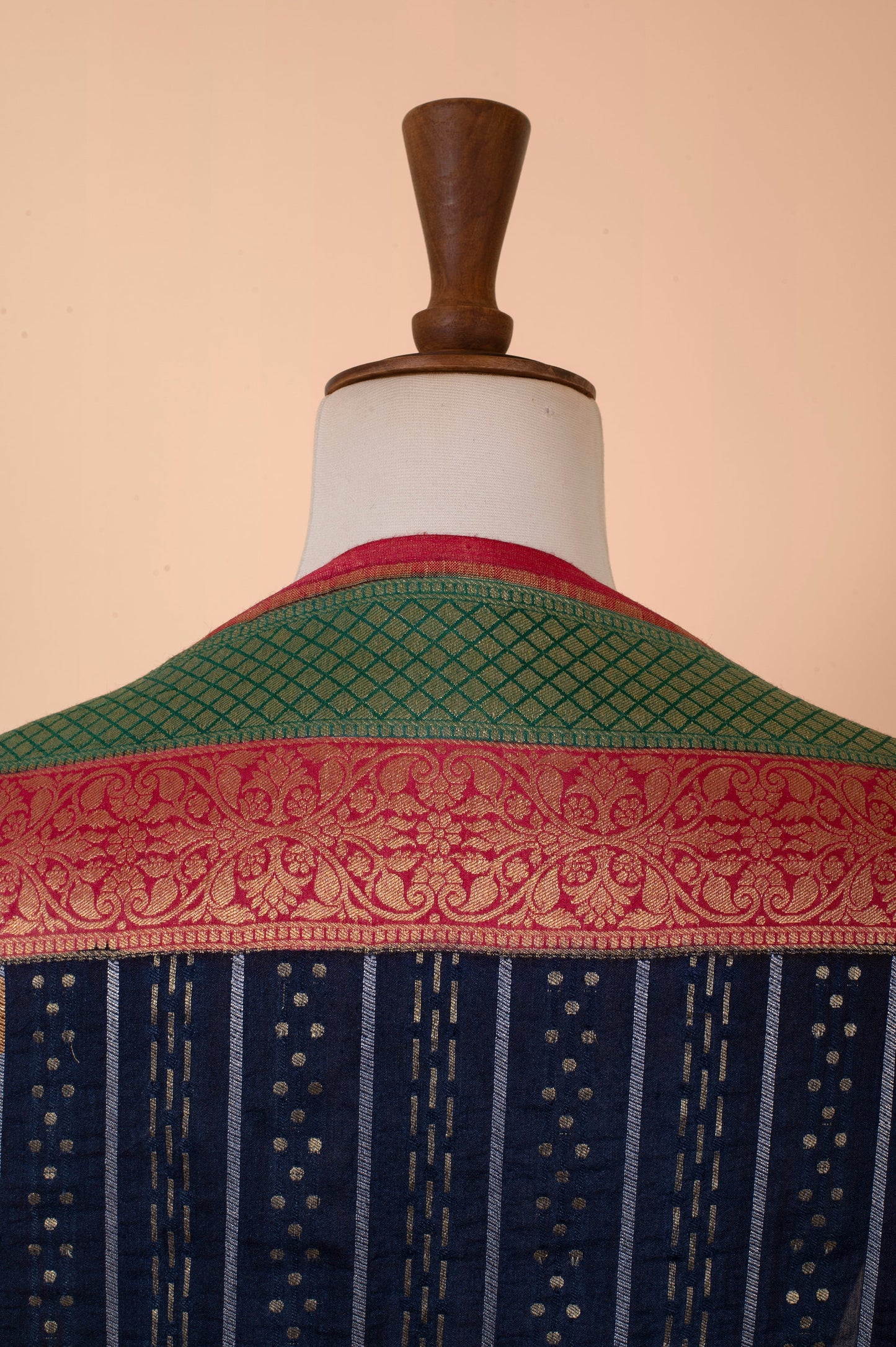 Handwoven Blue Tussar Dupatta