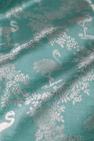 Handwoven Blue Silk Blouse Fabric