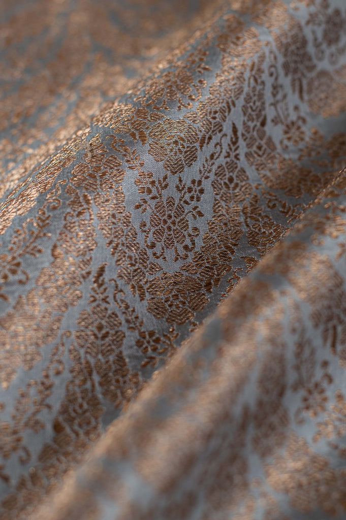 Handwoven Blue Silk Blouse Fabric