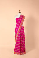 Handwoven Pink Silk Saree