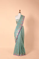 Handwoven Blue Silk Saree