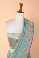 Handwoven Blue Silk Saree