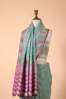 Handwoven Blue Silk Saree