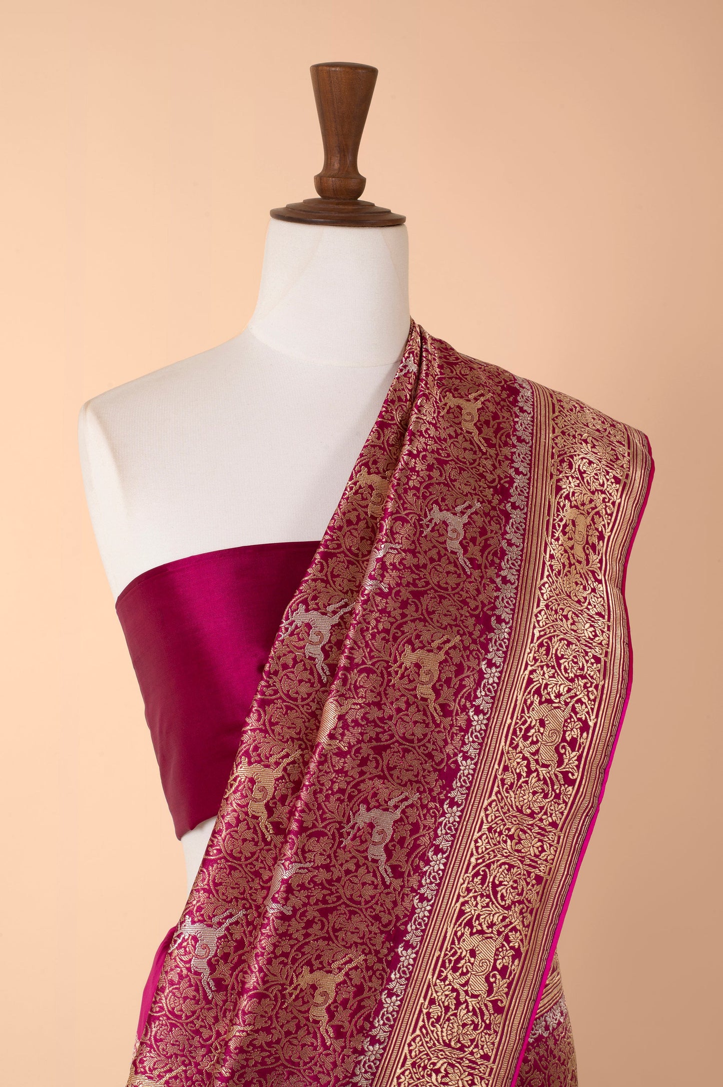 Handwoven Purple Silk Saree