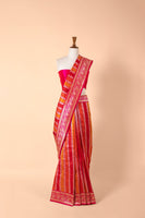 Handwoven Red Silk Sari