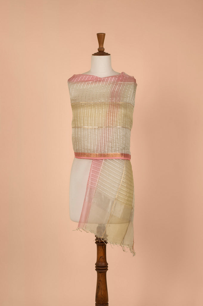 Handwoven Multicolor Organza Dupatta