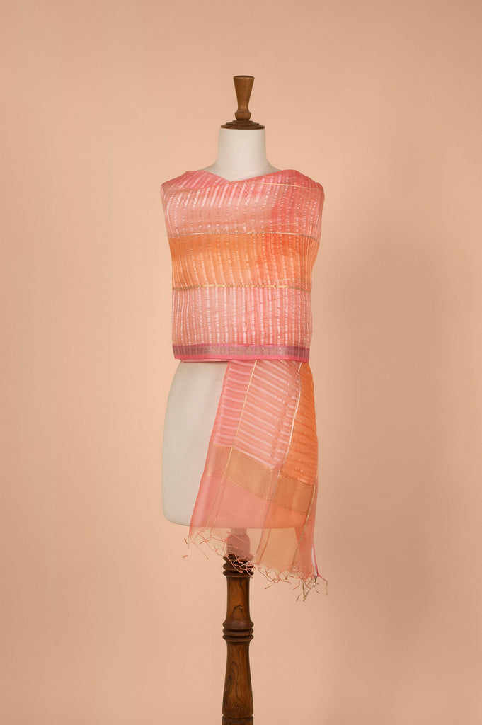 Handwoven Multicolor Organza Dupatta