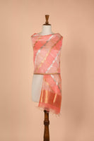Handwoven Orange Organza Dupatta