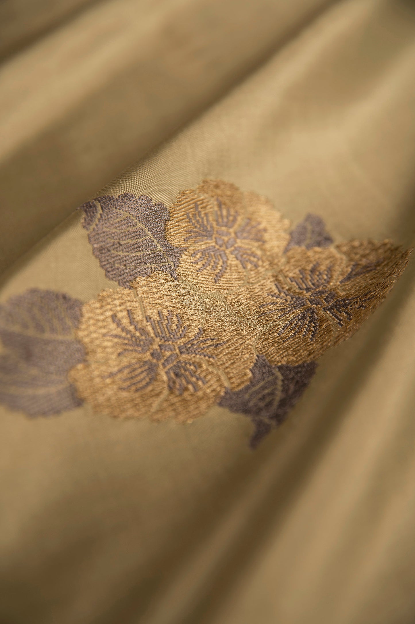 Handwoven Grey Silk Blouse Fabric