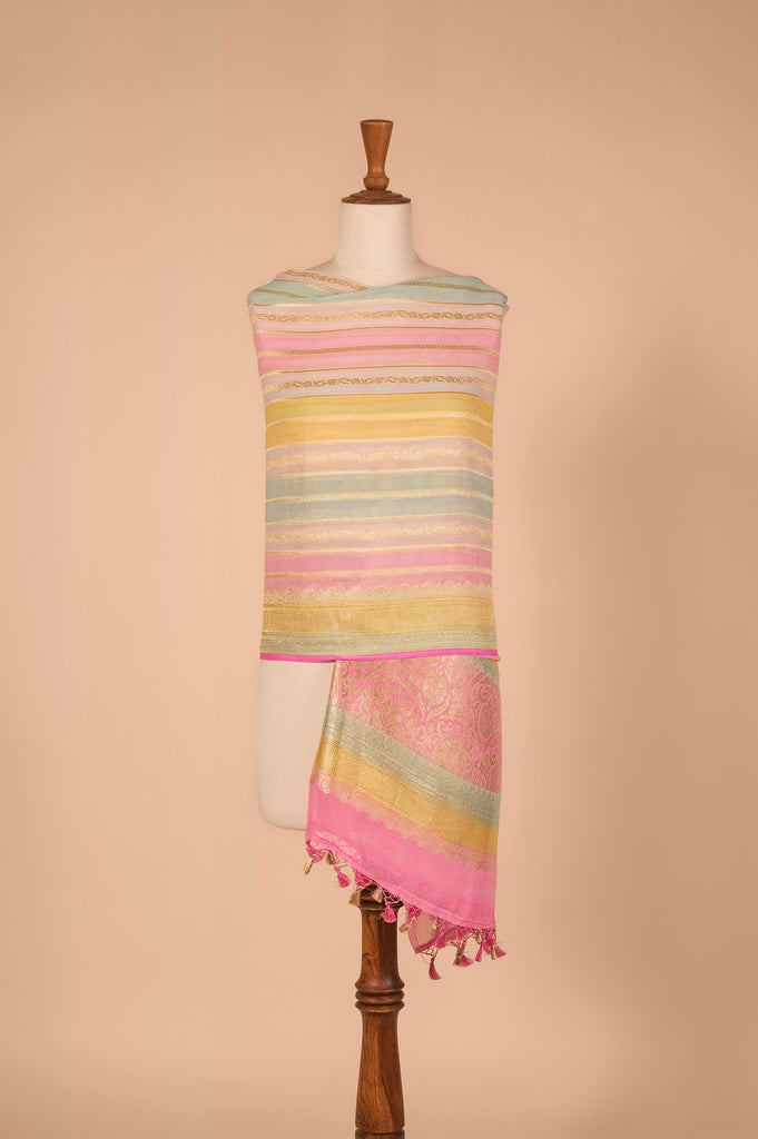 Handwoven Multicolor Georgette Dupatta