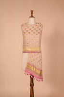 Handwoven Ivory Georgette Dupatta