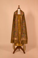Handwoven Mustard Tussar Suit Piece