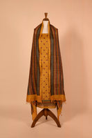 Handwoven Mustard Tussar Suit Piece