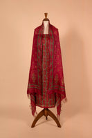 Handwoven Red Tussar Suit Piece