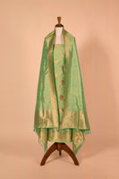 Handwoven Green Silk Suit Piece
