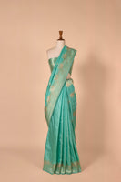 Handwoven Blue Silk Sari