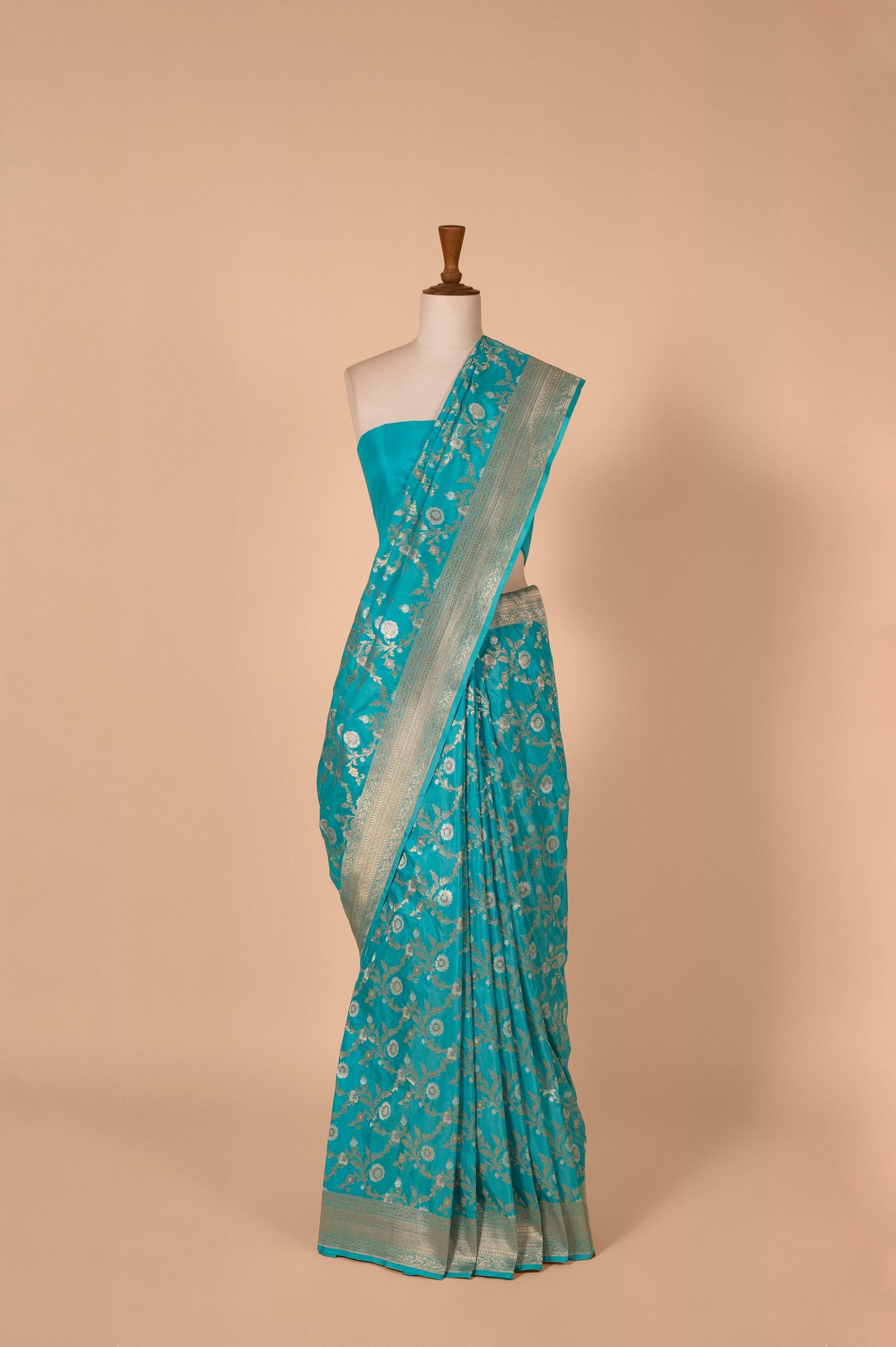 Handwoven Blue Silk Saree