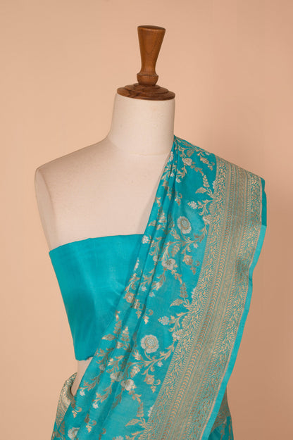 Handwoven Blue Silk Saree