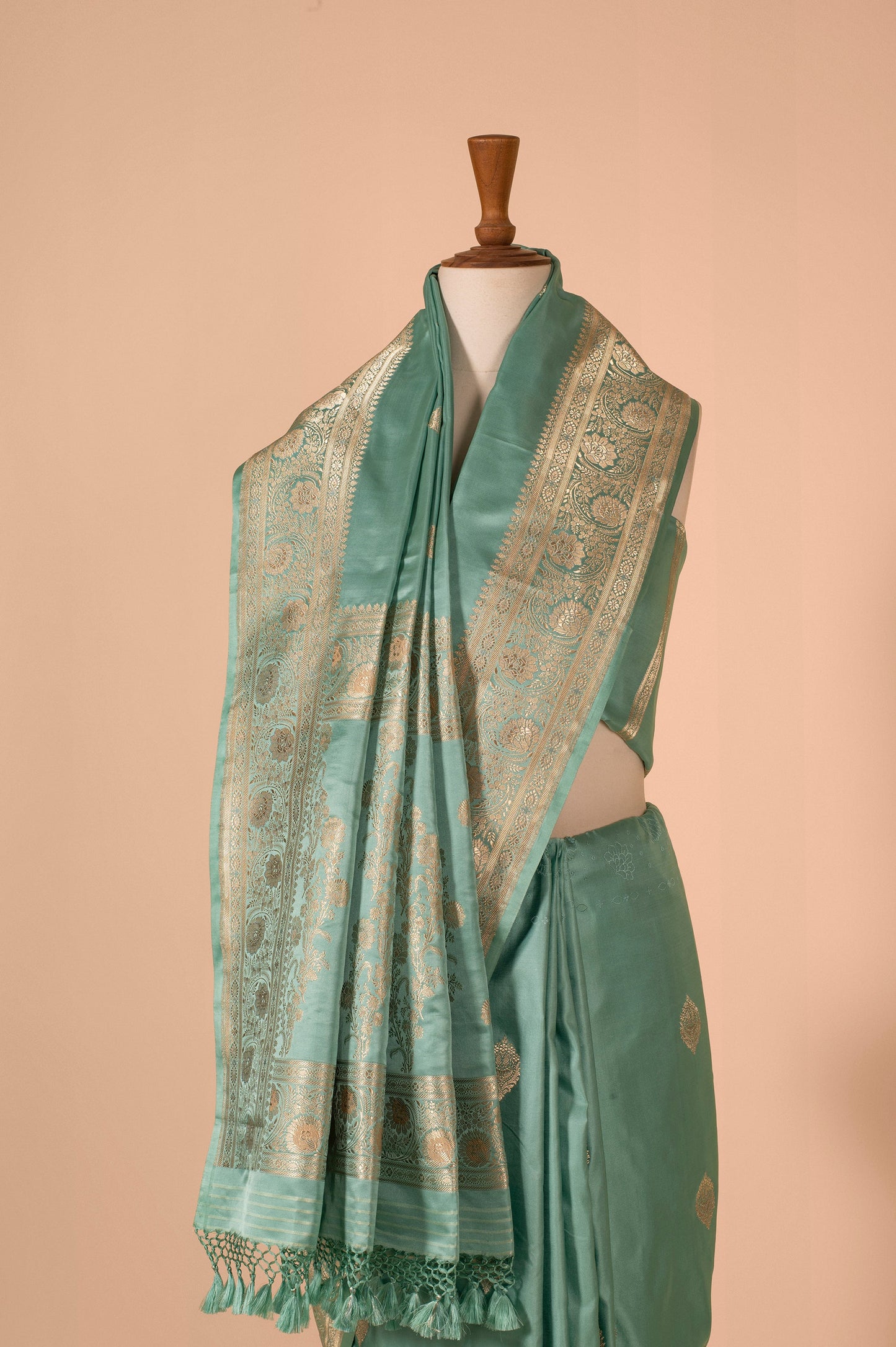 Handwoven Blue Silk Saree