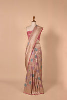 Handwoven Mauve Silk Sari