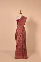Handwoven Purple Silk Sari