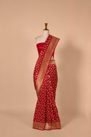 Handwoven Red Silk Sari