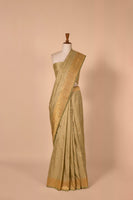 Handwoven Green Satin Silk Saree