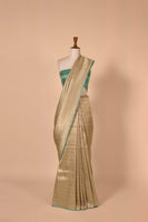 Handwoven Green Silk Sari