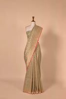 Handwoven Green Silk Sari