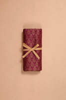 Handwoven Garnet Silk Blouse Fabric