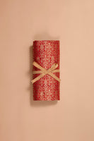 Handwoven Red Silk Blouse Fabric