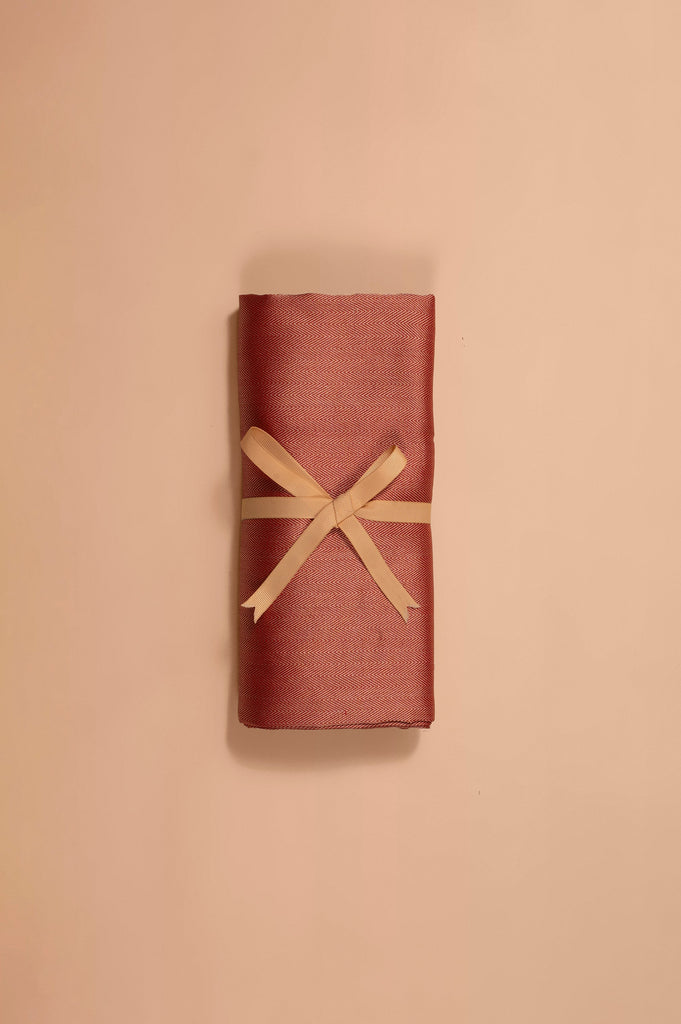 Handwoven Red Silk Blouse Fabric