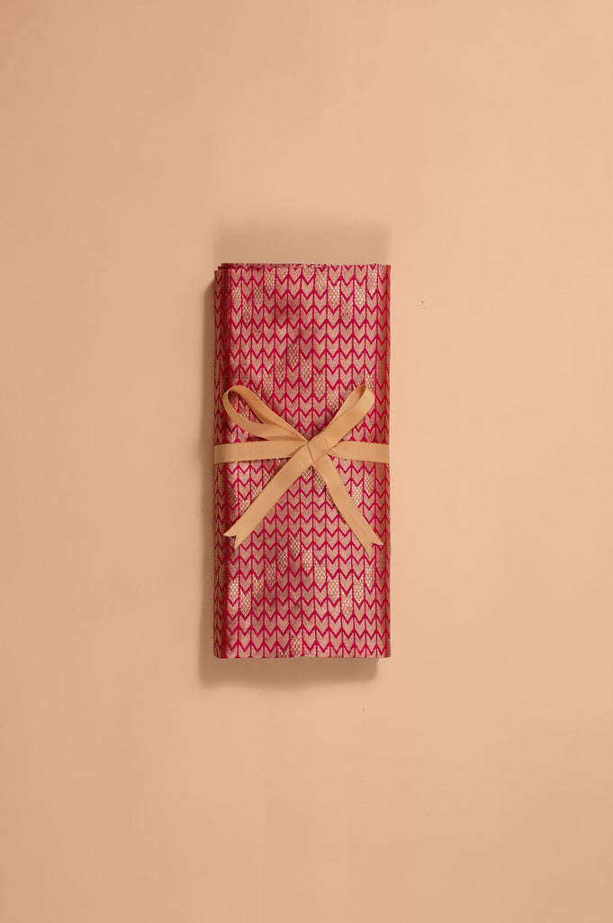 Handwoven Pink Silk Blouse Fabric