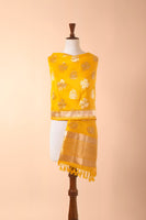 Handwoven Yellow Silk Dupatta