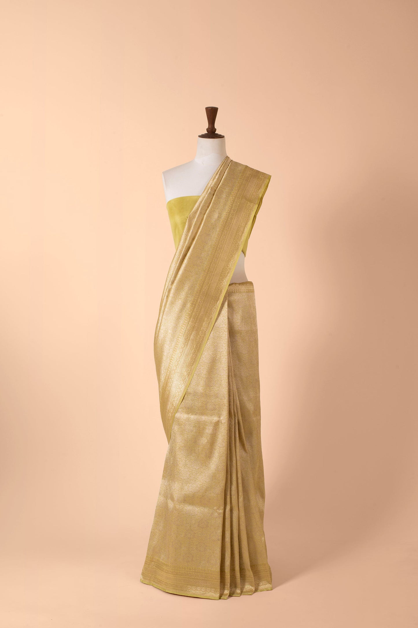 Handwoven Green Silk Sari