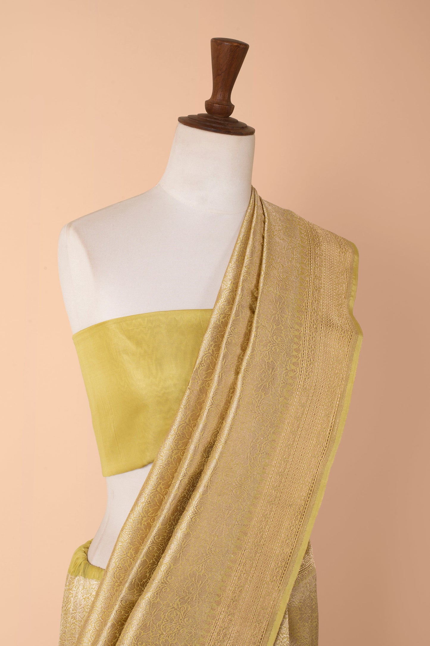 Handwoven Green Silk Sari