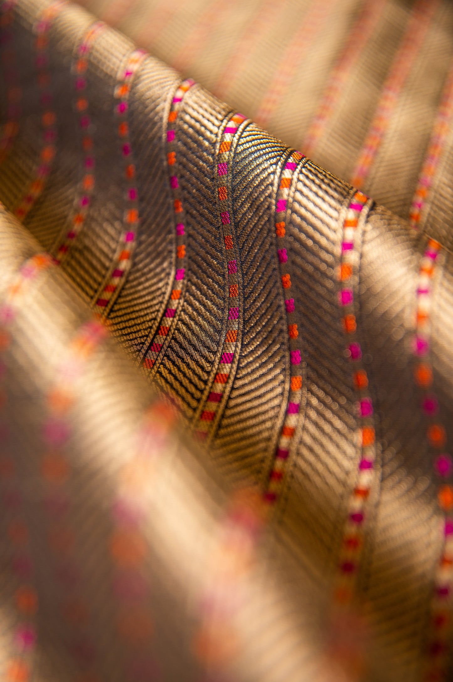 Handwoven Gold Silk Blouse Fabric