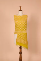 Handwoven Mustard Bandhani Dupatta