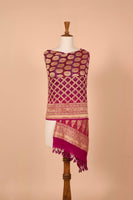 Handwoven Purple Bandhani Dupatta