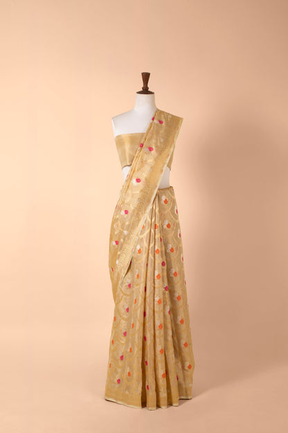 Handwoven Gold Tissue Sari