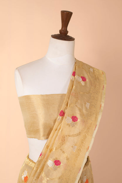 Handwoven Gold Tissue Sari