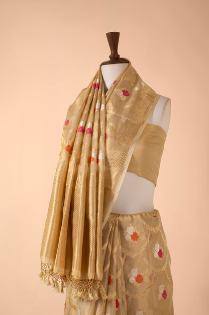 Handwoven Gold Tissue Sari