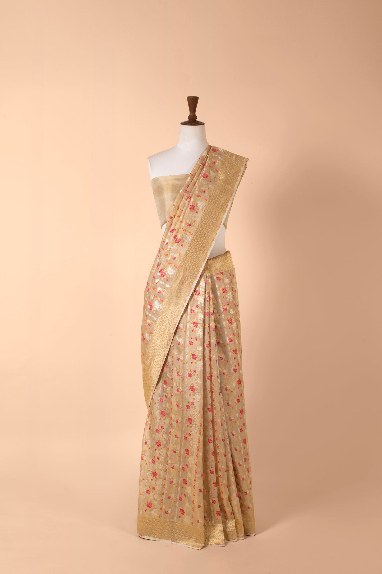 Handwoven Gold Tissue Sari