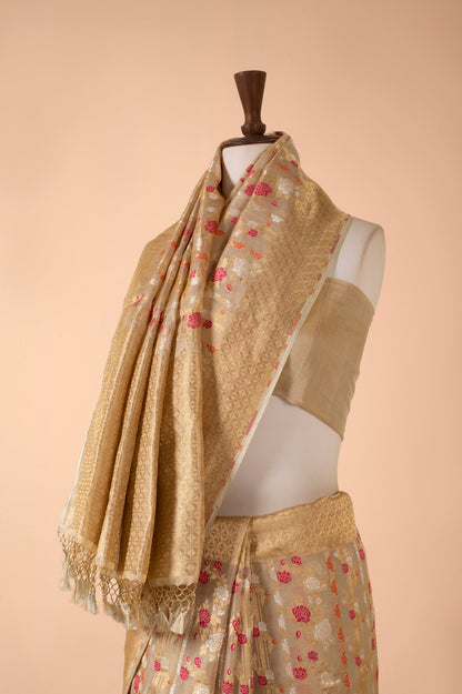 Handwoven Gold Tissue Sari