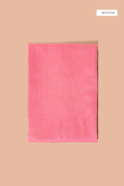 Handwoven Pink Chanderi Suit Piece