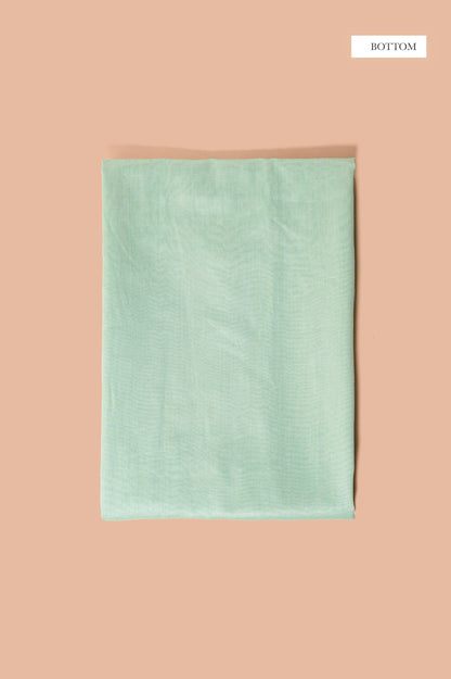 Handwoven Sea Green Chanderi Suit Piece