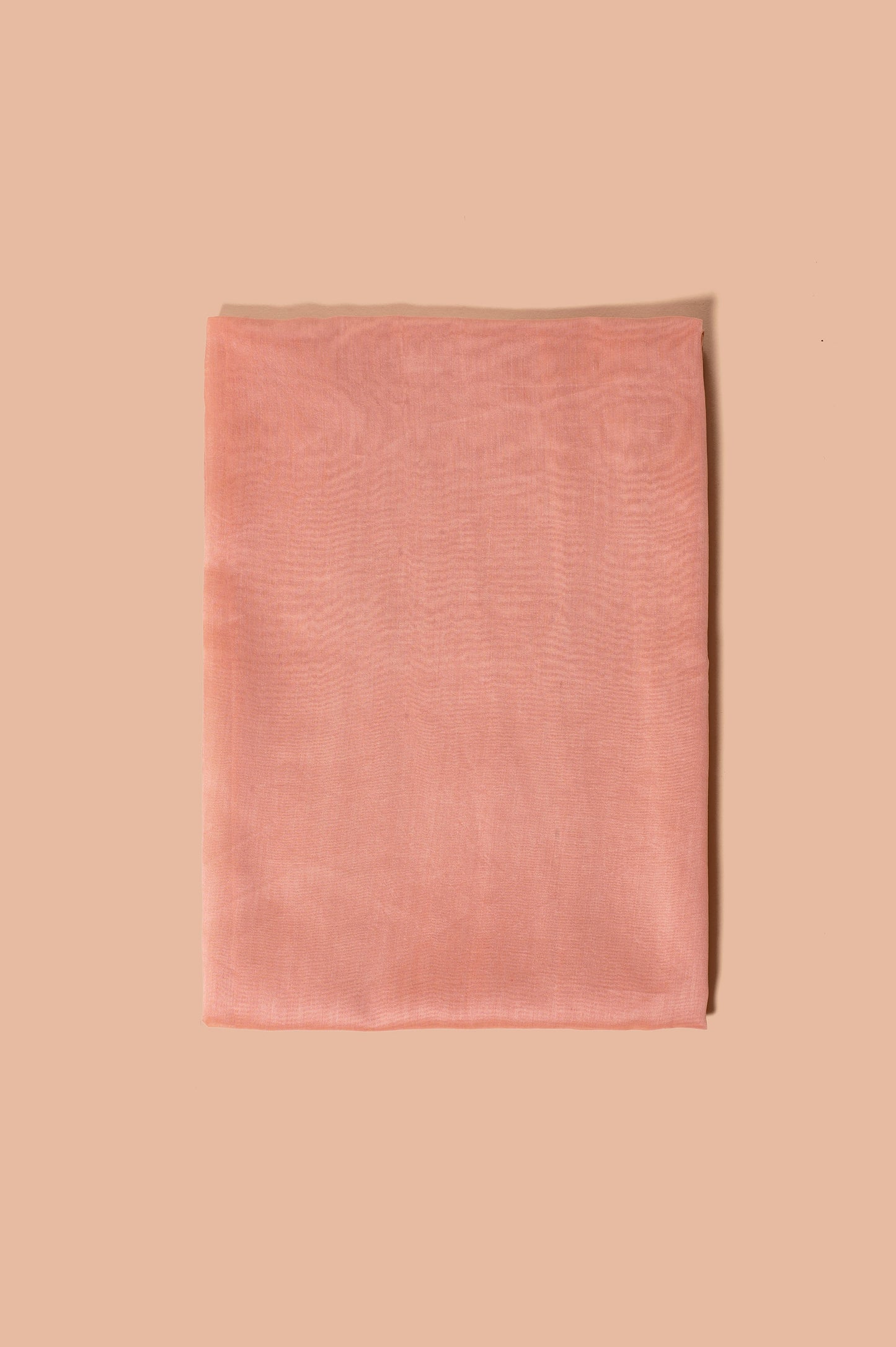 Handwoven Peach Chanderi Suit Piece