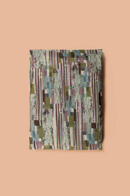 Handwoven Multicolor Chanderi Fabric